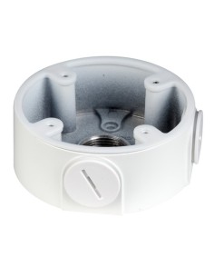 JUNCTION BOX - FOR DOME CAMERAS - SUITABLE FOR OUTDOOR USE - WALL OR CEILING INSTALLATION - CABLE PASS - WHITE COLOUR