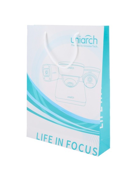 UNIARCH - TASCHE - LAMINIERTER KARTON -  FARBE BLAU/WEIß