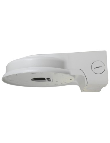 SOPORTE DE PARED - PARA CÁMARAS DOMO - APTO PARA USO EN EXTERIOR - COLOR BLANCO - CARGA MÁXIMA 3 KG - PASADOR DE CABLES