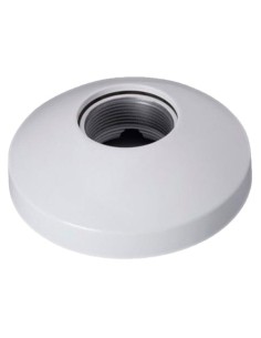 SUPPORT PLAFOND - APTE POUR DÔMES MOTORISÉS - EN ALUMINIUM ET POLYCARBONATE - 41,5 MM (H) X 133,6 MM (Ø) - PASSAGE DE CÂBLE