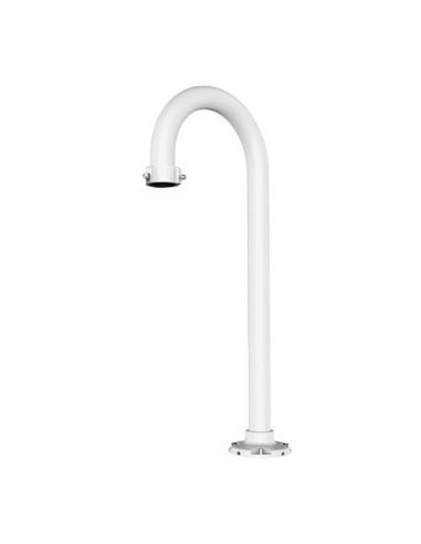 SUPPORT CORNICHE POUR DÔMES MOTORISÉS - CONVIENT POUR UNE UTILISATION EN EXTÉRIEUR - INSTALLATION AU SOL - COULEUR BLANCHE - PA