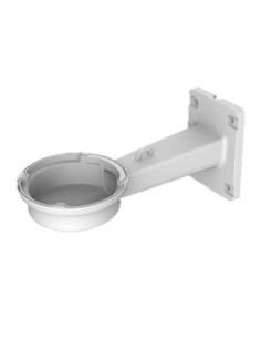 WALL BRACKET - FOR DOME POSITIONING CAMERAS - ALUMINIUM - WHITE COLOUR - MAXIMUM LOAD 3.6 KG - CABLE PASS