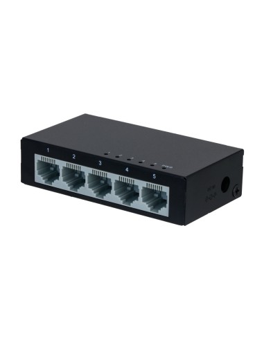 SWITCH BRANDED FAST ETHERNET - 5 PUERTOS RJ45 - VELOCIDAD 10/100MBPS - BUFFER MEJORADO PARA TRANSMISIÓN DE VIDEO - PLUG AND PLAY