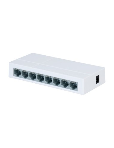 SWITCH BRANDED FAST ETHERNET - 8 PUERTOS RJ45 - VELOCIDAD 10/100MBPS - BUFFER MEJORADO PARA TRANSMISIÓN DE VIDEO - PLUG AND PLAY