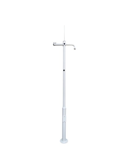 BÁCULO PARA CCTV - 4.5 METROS DE ALTURA - FABRICADO EN ACERO GALVANIZADO - 3 PIEZAS DE 1,5 METROS QUE CONSTITUYEN EL POSTE - SOP