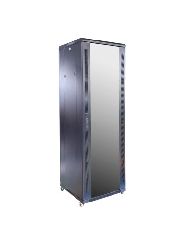 ARMARIO RACK PARA SUELO - HASTA 37U RACK DE 19&QUOT;(600*600) - HASTA 800 KG DE CARGA - CON VENTILACIÓN Y PASACABLES - 2 VENTILA