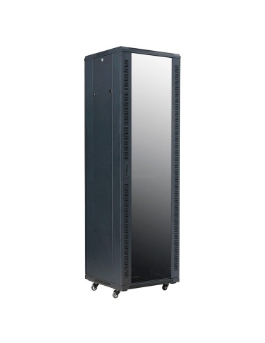 ARMARIO RACK PARA SUELO - HASTA 42U RACK DE 19&QUOT; (600*600) - HASTA 800 KG DE CARGA - CON VENTILACIÓN Y PASACABLES - 2 VENTIL