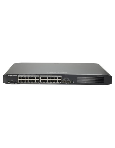 REYEE SWITCH POE CLOUD GESTIONABLE - 24 PUERTOS POE 802.3AF/AT + 2 SFP - 24 RJ45 10/100/1000MBPS + 2 SFP 10/100/1000 - 30W POR P