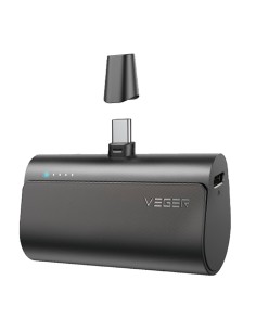 VEGER MINI POWER BANK WITH LEDS FOR CHARGING - CAPACITY 5000MAH - USB-C INPUT, USB-C CONNECTOR - OUTPUT USB-C CONNECTOR - LOAD 