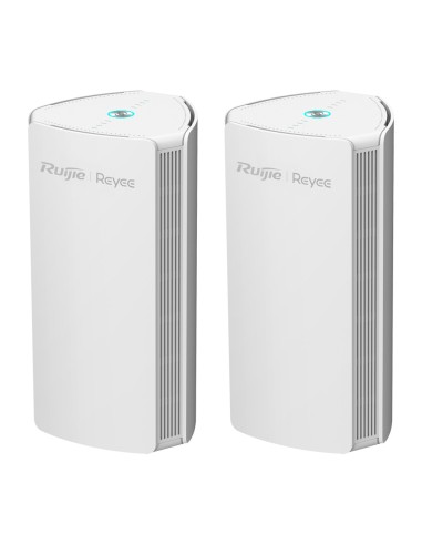 REYEE PACK 2 ROUTERS GIGABIT MESH WI-FI 6 AX1800 - 3 PUERTOS RJ45 10/100/1000 MBPS - 802.11AX 2X2 DOBLE BANDA 2.4 Y 5 GHZ  - GES