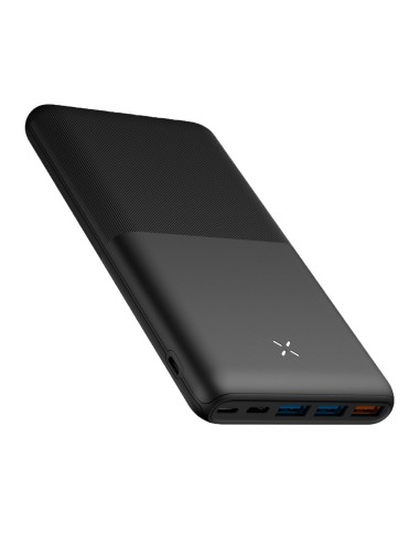 VEGER POWER BANK CON LEDS DE CARGA - CAPACIDAD 20000MAH  - ENTRADAS USB-C, MICRO USB, LIGHTNING - SALIDAS USB-C, 3X USB-A - CARG