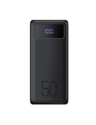 VEGER POWER BANK CON PANTALLA LCD - CAPACIDAD 50000MAH - ENTRADAS USB-C, MICRO USB, LIGHTNING - SALIDAS USB-C, 3X USB-A - CARGA