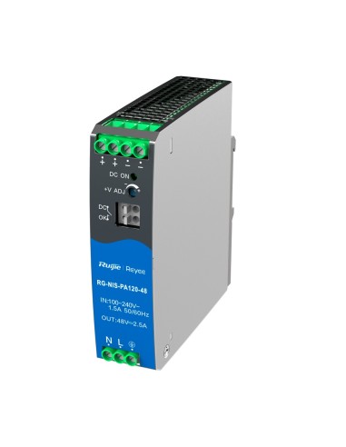 FUENTE DE ALIMENTACIÓN INDUSTRIAL - SALIDA DC 48 V 2,5 A / 120 W - 2 SALIDAS DC - VOLTAJE ENTRADA 100 V ~ 240 V - 128.8 (AL) X 2