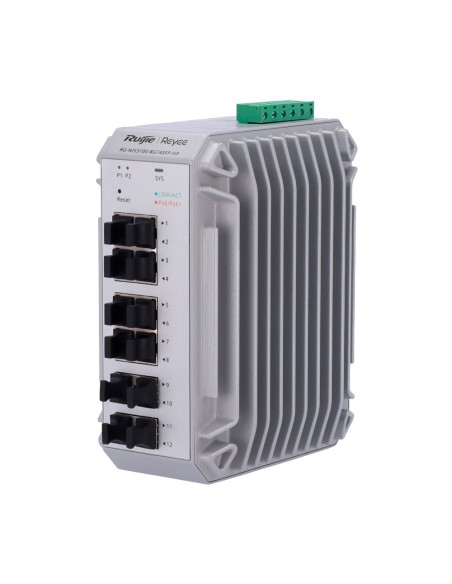 REYEE SWITCH INDUSTRIAL POE CLOUD CAPA 2 - 8 PUERTOS POE+ GIGABIT + 4 PUERTOS SFP GIGABIT - 30W POR PUERTO 802.3AF/AT / MÁXIMO 2