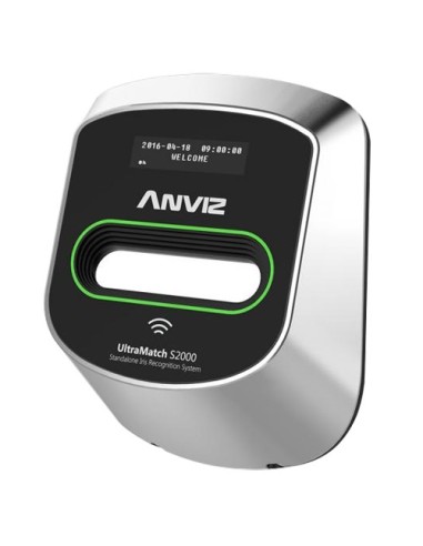 LECTOR BIOMÉTRICO AUTÓNOMO ANVIZ - IRIS Y TARJETAS EM RFID - 1000 GRABACIONES / 100000 REGISTROS - TCP/IP, RS485, WIEGAND 26 - C