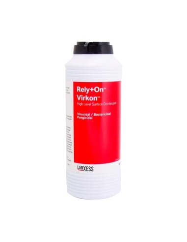 RELY+ON VIRKON - DESINFECTANTE BACTERICIDA, LEVURICIDA Y VIRICIDA - BOTE DE 1KG / 200 DOSIS - NORMATIVA UNE-EN 14476, UNE-EN 127