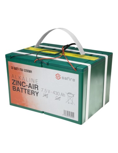 BATERÍA ZINC-AIRE - VOLTAJE 7.5 V / CAPACIDAD 3200 WH - TRIPLE CONECTOR DC: JACK, MINI USB Y MÓLEX - LONGITUD CABLE 2 M - COMPAT