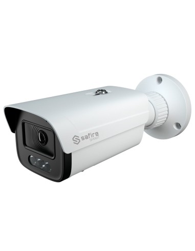 SAFIRE SMART - CÁMARA BULLET IP GAMA E1 NIGHT COLOR  - RESOLUCIÓN 4 MEGAPÍXEL (2566X1440) - LENTE 2.8 MM | MIC | LED 30M - AI: C