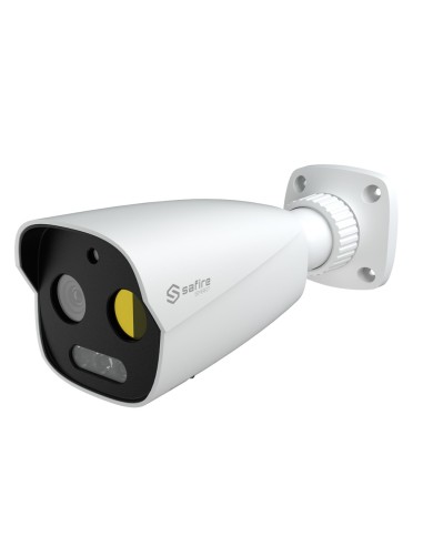 CÁMARA TÉRMICA DUAL BULLET IP SAFIRE SMART - SENSOR TÉRMICO 256X192 VOX | LENTE 3.2 MM - SENSOR ÓPTICO 1/2.7 5 MPX | LENTE 4 MM