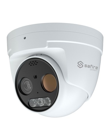 CÁMARA TÉRMICA DUAL TURRET IP SAFIRE SMART - SENSOR TÉRMICO 256X192 VOX | LENTE 3.2 MM - SENSOR ÓPTICO 1/2.7 5 MPX | LENTE 4 MM