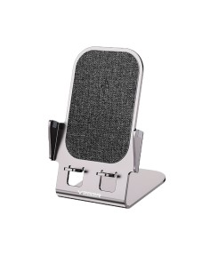 VEGER KABELLOSES LADEGERÄT - LEISTUNG 15W - USB-C-EINGANG - SCHNELLES AUFLADEN  - DRAHTLOSER AUSGANG - FARBE SILBER