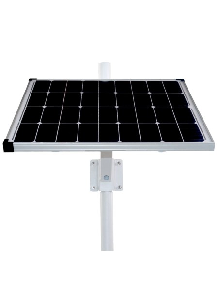 SISTEMA DE ALIMENTACIÓN AUTÓNOMA PARA CCTV - PANEL SOLAR DE 80W - BATERÍA LITIO LIFEPO4 256WH (20AH) - REGULADOR MPPT INTEGRADO