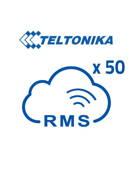 LICENCIAS PLATAFORMA TELTONIKA RMS - PACK DE 50 LICENCIAS (CRÉDITOS) - MONITORIZACIÓN REMOTA ROUTER TELTONIKA - CONFIGURACIÓN RE