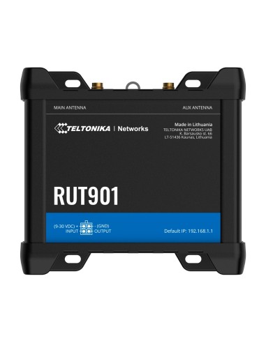 TELTONIKA ROUTER 4G INDUSTRIAL - 4 PUERTOS ETHERNET RJ45 FAST ETHERNET - DUAL SIM 4G (LTE) CAT 4 HASTA 150MBPS - 1X ENTRADA + 1X