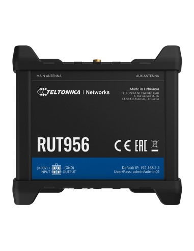 TELTONIKA ROUTER 4G INDUSTRIAL - 4 PUERTOS ETHERNET RJ45 FAST ETHERNET - DUAL SIM 4G (LTE) CAT 4 HASTA 150MBPS - 3X ENTRADA + 3X