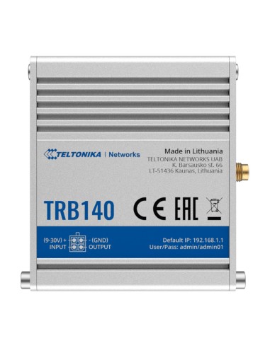 TELTONIKA GATEWAY 4G INDUSTRIAL - 4G CAT 4 / 3G / 2G - PUERTO ETHERNET RJ45 10/100/1000MBPS - DISEÑO COMPACTO - CONECTOR MICRO U