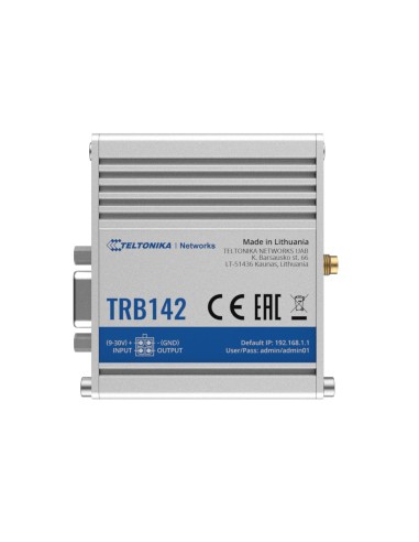 TELTONIKA GATEWAY 4G INDUSTRIAL - 4G CAT 1 / 3G / 2G - PUERTO RS232 - DISEÑO COMPACTO - CONECTOR MICRO USB