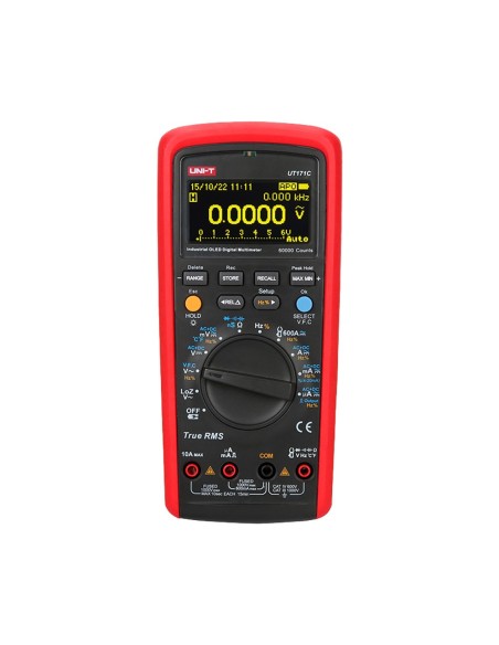 MULTÍMETRO DIGITAL OLED - CONEXIÓN A PC PARA VOLCADO DE DATOS - MEDICIÓN AC/DC: HASTA 1000V Y 10A - MEDIDA DE RESISTENCIA, CAPAC