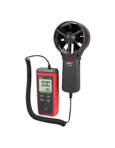 ANEMÓMETRO TIPO SPLIT - SENSOR DE VELOCIDAD DEL VIENTO DE ALTA PRECISIÓN - SENSOR DE TEMPERATURA - APAGADO AUTOMÁTICO - VALORES