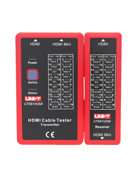 TESTER DE CABLES - COMPROBACIÓN DE ESTADO CABLES HDMI/MINI-HDM - EVALUACIÓN DE CABLES EN CORTOCIRCUITO, CRUZADOS -  COMPROBACIÓN