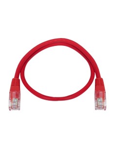 CABLE UTP SAFIRE - ETHERNET - CONECTORES RJ45 - CATEGORÍA 5E - 0.3 M - COLOR ROJO