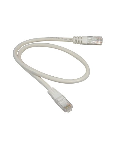 CABLE UTP SAFIRE - CATEGORÍA 6A - CONDUCTOR OFC, PUREZA 99.9% COBRE - ETHERNET - CONECTORES RJ45 - 0.5 M