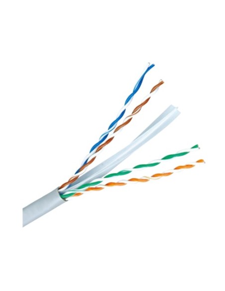 CABLE UTP RÍGIDO LIBRE DE HALÓGENOS - CATEGORÍA 6 - CONDUCTOR OFC, PUREZA 99.9% COBRE - ROLLO DE 305 METROS - DIÁMETRO 5.5 MM -