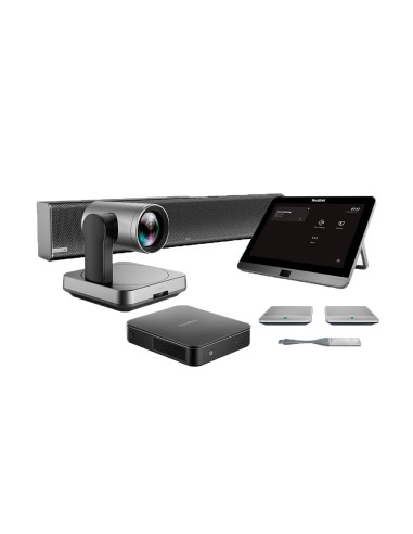 YEALINK VIDEOCONFERENCIA ALL IN ONE - CÁMARA 4K - 80º ÁNGULO DE VISIÓN - BARRA DE SONIDO - MICRÓFONO INALÁMBRICO - PANEL DE CONT