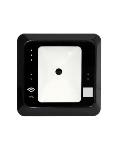 LECTOR DE ACCESO - ACCESO POR CÓDIGO QR Y TARJETA EM - INDICADOR LED Y ACÚSTICO - WIEGAND 26/34 | RS485 - COMPATIBLE CON CONTROL