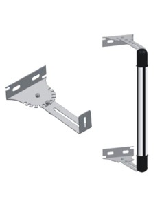 SOPORTE PARA BARRERA - ÁNGULO Y LONGITUD AJUSTABLE - ACERO INOXIDABLE - COMPATIBLE CON ABI30 Y ABI100 2