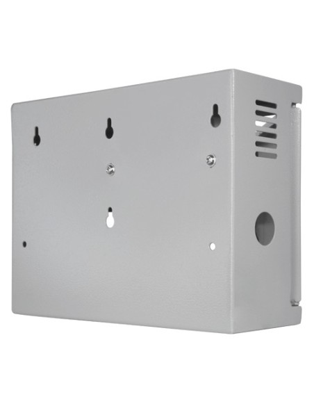 ALIMENTADOR PARA CONTROL DE ACCESO - CONFIGURABLE NO/NC - SALIDA DC 13.5V / 2A - CAJA DE METAL CON CERRADURA - BATERÍA AUXILIAR
