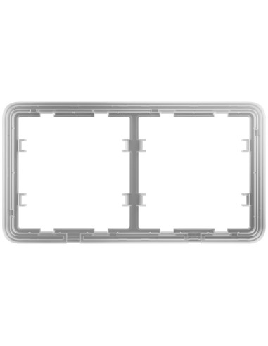 MARCO PARA DOS DISPOSITIVOS - COMPATIBLE CON AJ-SIDEBUTTON O AJ-SIDECOVER - AJAX - LIGHTSWITCH FRAME (2 SEATS)