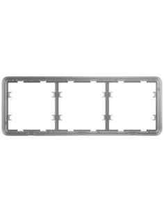 MARCO PARA TRES DISPOSITIVOS - COMPATIBLE CON:  - 2 X AJ-SIDEBUTTON O AJ-SIDECOVER - 1 X AJ-CENTERBUTTON O AJ-CENTERCOVER - AJAX 2