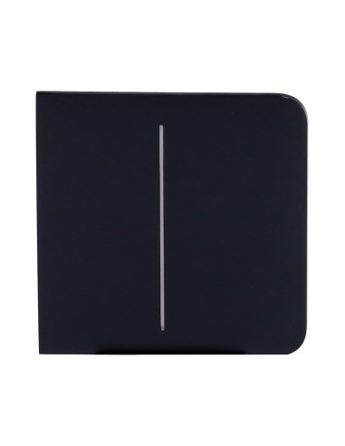 PANEL TÁCTIL PARA UN INTERRUPTOR DOBLE DE LUZ - COMPATIBLE CON AJ-LIGHTCORE-2G - RETROILUMINACIÓN LED - PANEL TÁCTIL LATERAL SIN