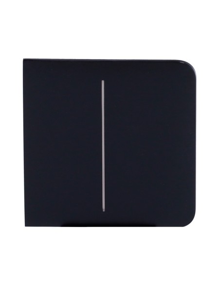 PANEL TÁCTIL PARA UN INTERRUPTOR DOBLE DE LUZ - COMPATIBLE CON AJ-LIGHTCORE-2G - RETROILUMINACIÓN LED - PANEL TÁCTIL LATERAL SIN