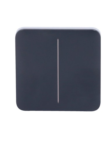 PANEL TÁCTIL PARA INTERRUPTOR DE LUZ DOBLE  - COMPATIBILIDAD CON AJ-LIGHTCORE-2G - RETROILUMINACIÓN LED - PANEL TÁCTIL SIN CONTA
