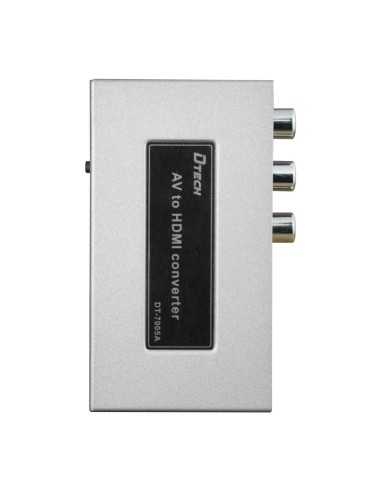 CONVERTIDOR AV A HDMI - 1 ENTRADA AV - 1 SALIDA HDMI - RESOLUCIÓN DE SALIDA 1080P - RESOLUCIÓN DE ENTRADA DE VÍDEO PAL/NTSC - EN