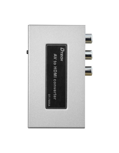 CONVERTIDOR AV A HDMI - 1 ENTRADA AV - 1 SALIDA HDMI - RESOLUCIÓN DE SALIDA 1080P - RESOLUCIÓN DE ENTRADA DE VÍDEO PAL/NTSC - EN