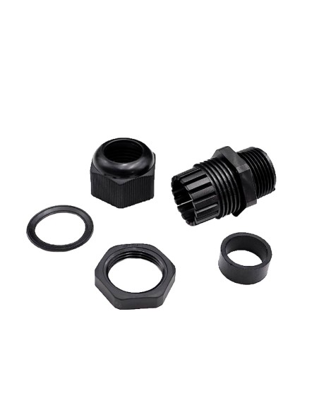 RACOR IMPERMEABLE - DIÁMETRO ENTRE 13-18 MM - FABRICADO EN PLÁSTICO - APTO PARA EXTERIOR IP68 - BOLSA DE 10 UNIDADES