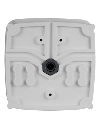 CAJA DE CONEXIONES - PARA CÁMARAS DOMO | 145(AL) X 145(AN) X 50(FO)MM - DOBLE SELLADO PARA EXTERIOR - NIVEL DE AGUA PARA CORRECT